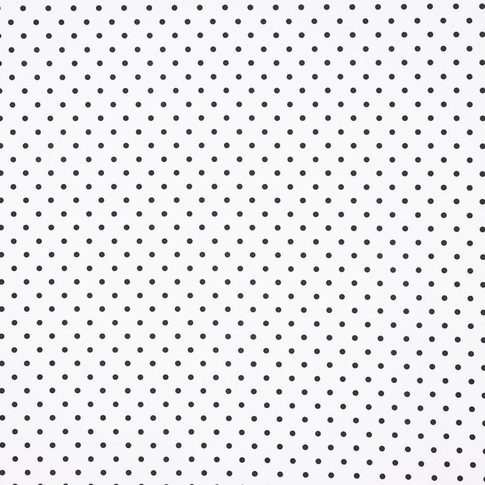 Popelín Estampado Flamenca Lunar 10mm Blanco - Ribes y Casals