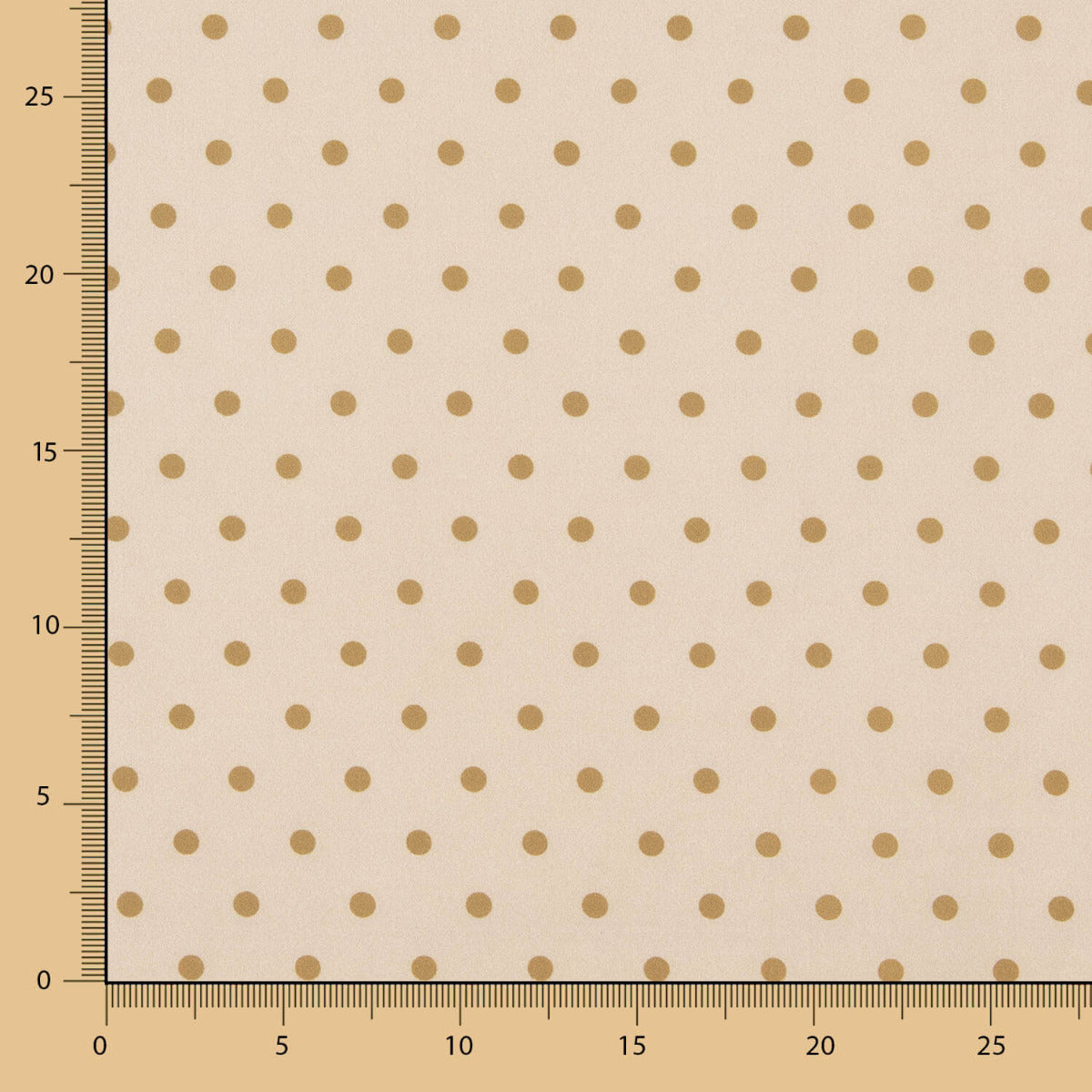 Popelín Estampado Flamenca Lunar 10mm Tostado - Ribes y Casals