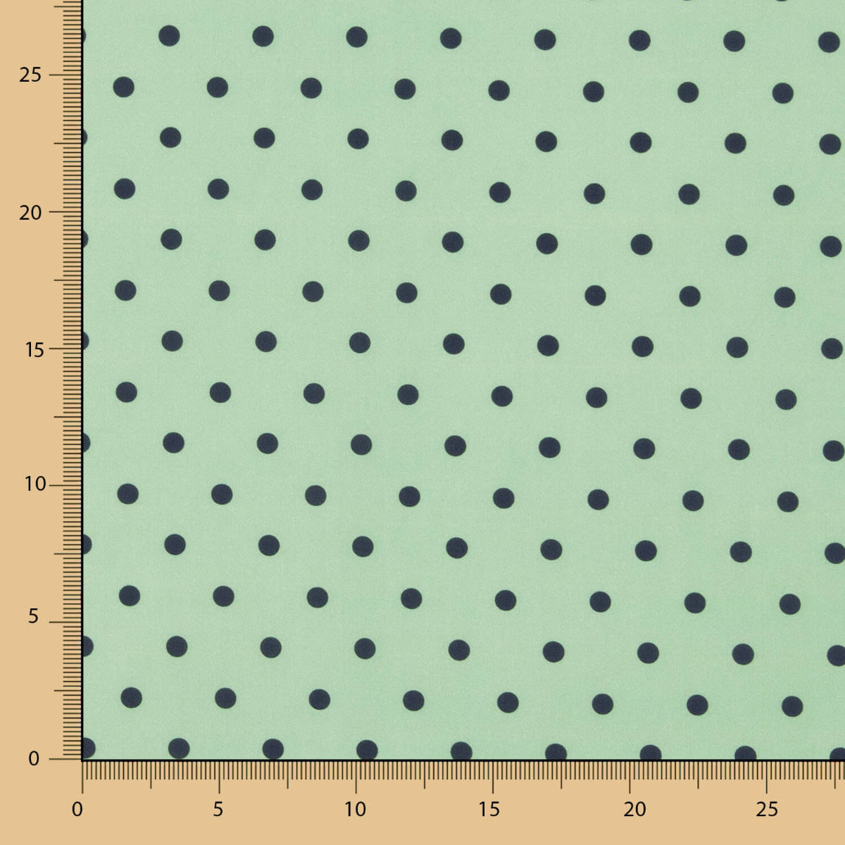 Popelín Estampado Flamenca Lunar 10mm Verde Claro - Ribes y Casals