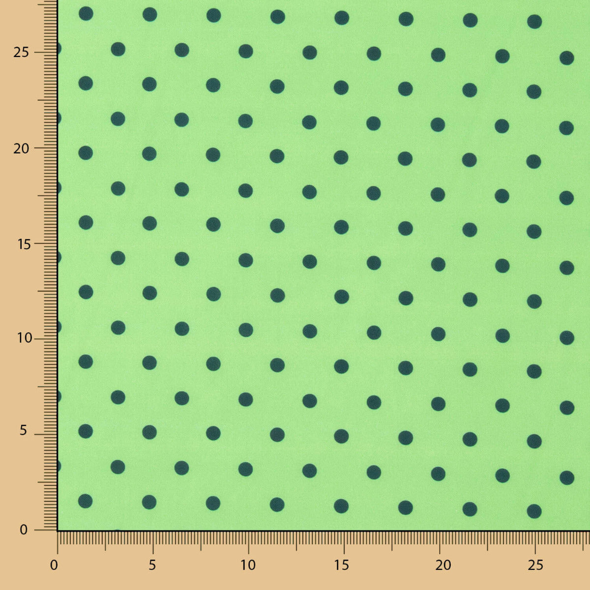 Popelín Estampado Flamenca Lunar 10mm Manzana - Ribes y Casals