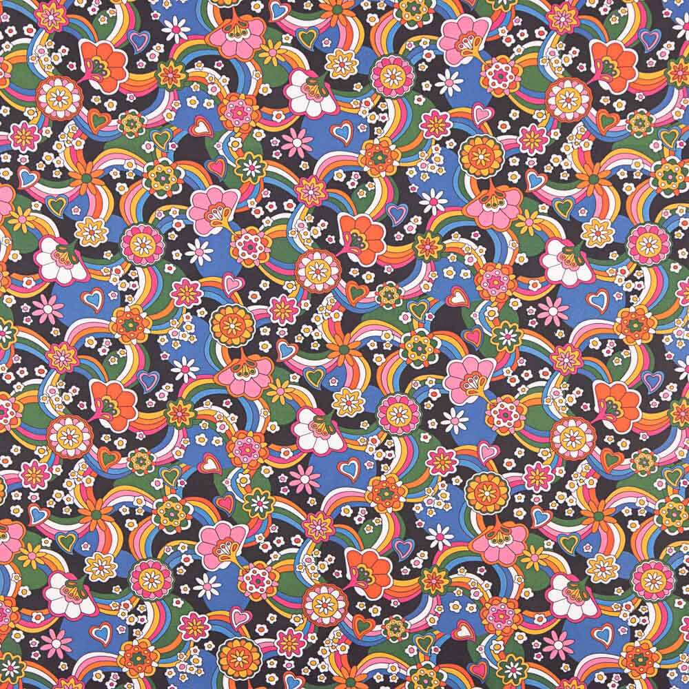 Popelín Estampado Flor Fancy - Ribes y Casals