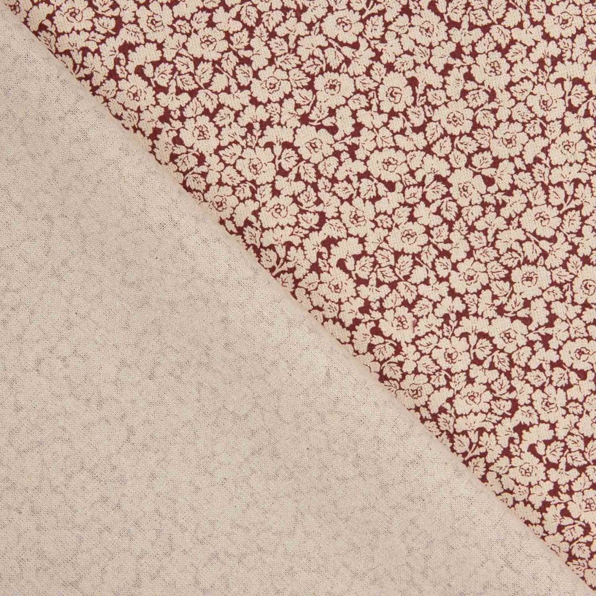 Popelín Estampado Florette Grana - Ribes y Casals