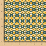 Popelín Estampado Geo Ocre - Ribes y Casals