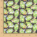 Popelín Licencia Rick And Morty Verde - Ribes y Casals