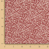 Popelín Estampado Rouse Grana - Ribes y Casals