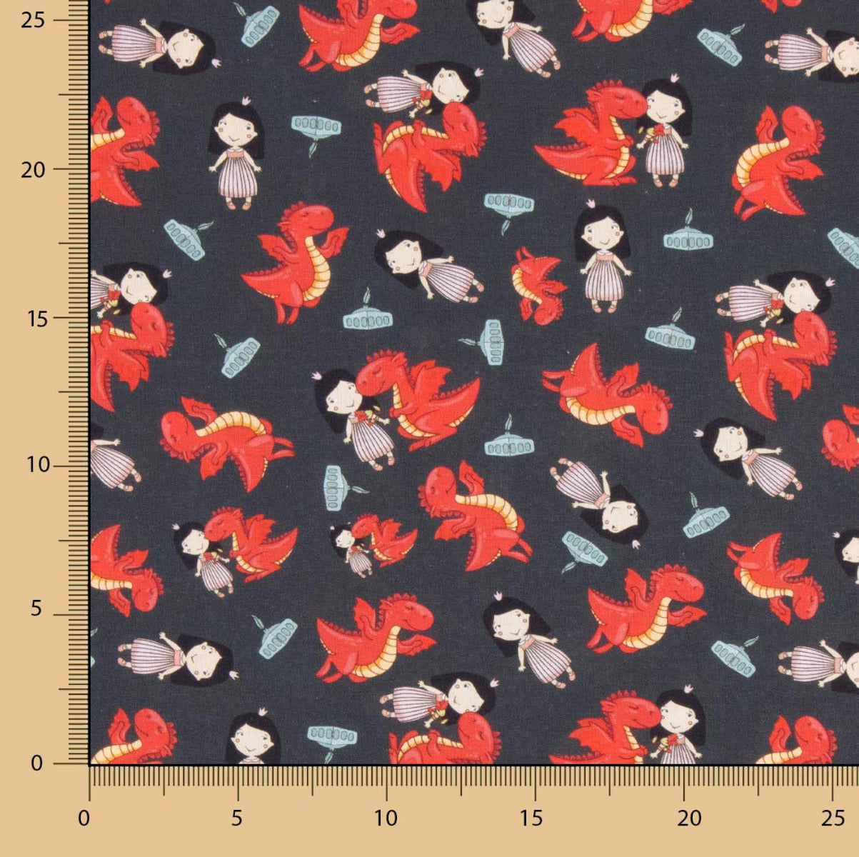 Popelín Estampado Sant Jordi - Ribes y Casals