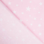 Popelín Estrellas Fondo Rosa - Ribes y Casals