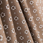 Popelín Flor Retro Beige - Ribes y Casals