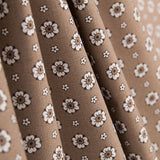 Popelín Flor Retro Beige - Ribes y Casals
