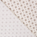 Popelín Flor Retro Crudo - Ribes y Casals