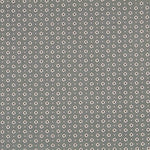 Popelín Flor Retro Gris Marengo - Ribes y Casals