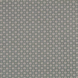 Popelín Flor Retro Gris Marengo - Ribes y Casals