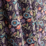 Popelín Flores Botánicas Violeta - Ribes y Casals