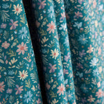 Popelín Prado Floral Azul Vintage - Ribes y Casals