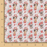 Retal Popelín Algodón Frida Catrinas 55x150 cm - Ribes y Casals