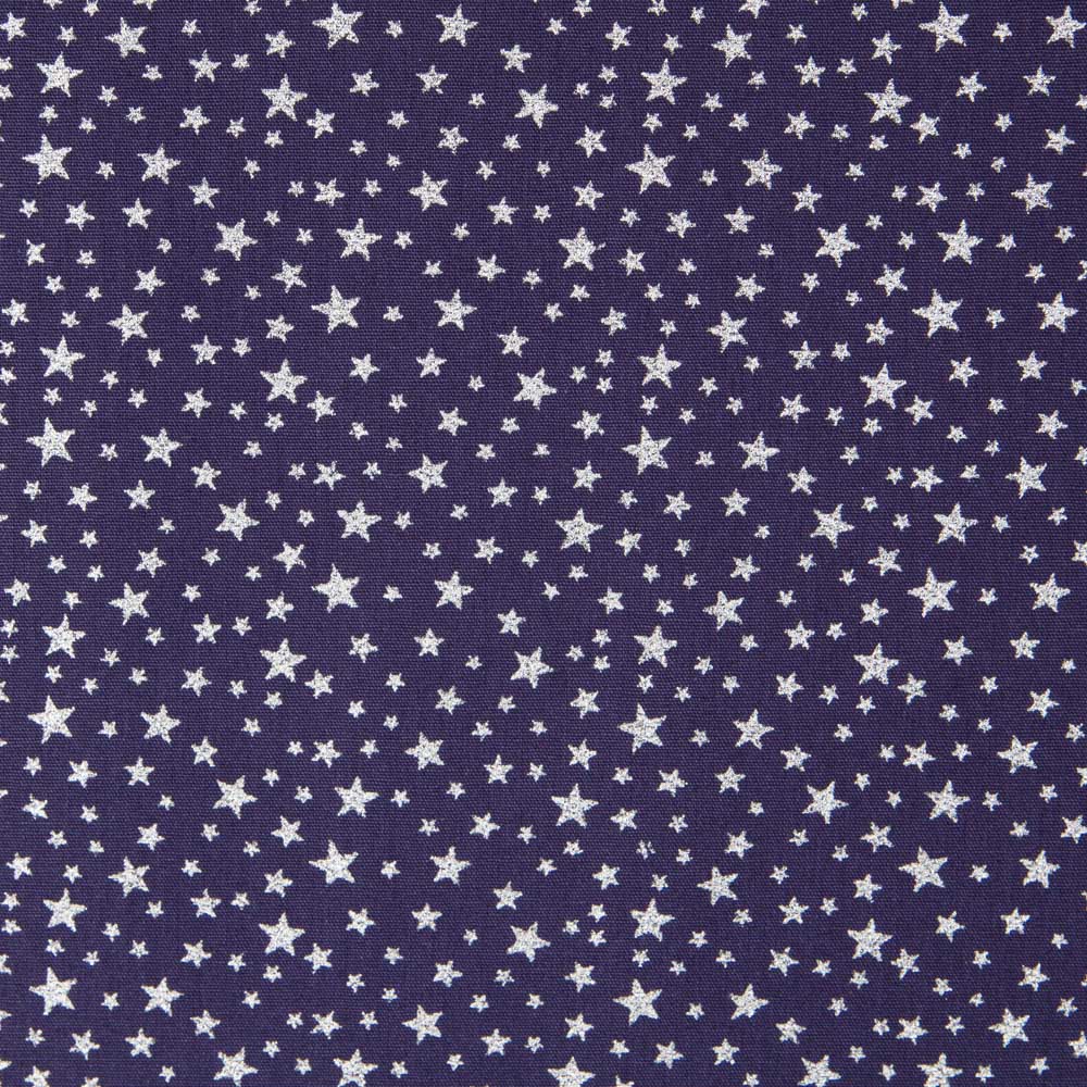 Popelín Galaxy Lurex Azul Marino - Ribes y Casals