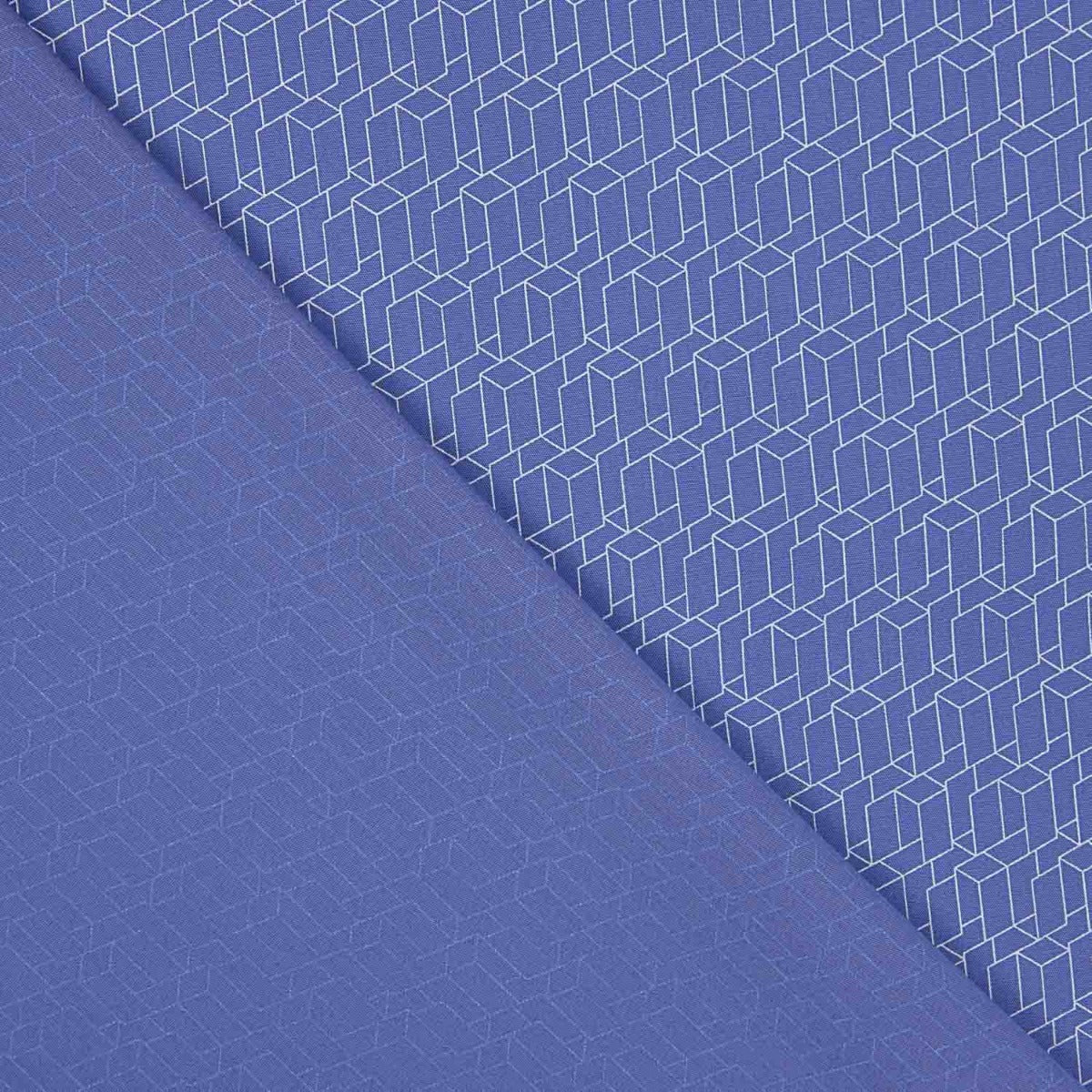 Popelín Estampado Colmena Azul - Ribes y Casals