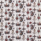 Popelín Gothic Tattoo - Ribes y Casals