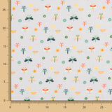 Popelín Insectos Gris - Ribes y Casals