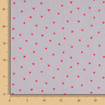 Popelín Love Gris - Ribes y Casals