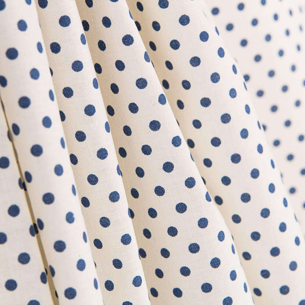 Popelín Lunarcitos Marino - Ribes y Casals