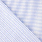 Seersucker Mini Cuadros Vichy Azul Claro - Ribes y Casals