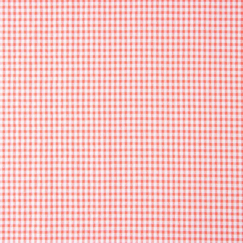 Seersucker Mini Cuadros Vichy Coral - Ribes y Casals