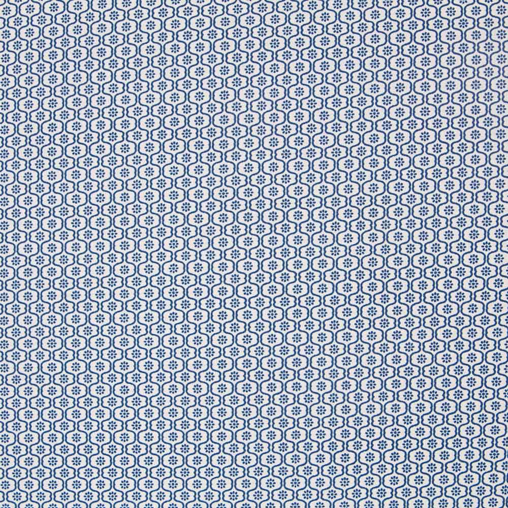 Popelín Mini Geo Azul - Ribes y Casals