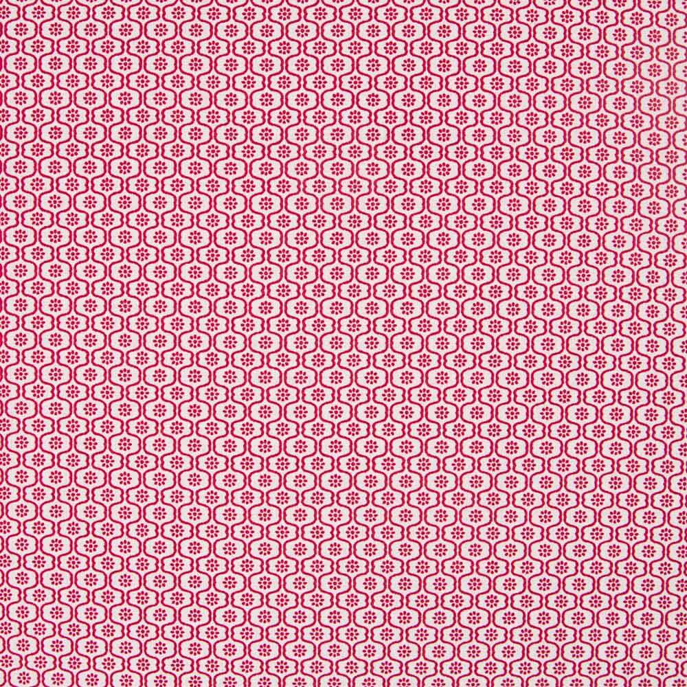 Popelín Mini Geo Rojo - Ribes y Casals