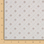 Popelín Mosaico Floral Gris - Ribes y Casals