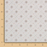 Popelín Mosaico Floral Gris - Ribes y Casals