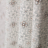 Popelín Mosaico Floral Gris - Ribes y Casals