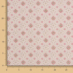 Popelín Mosaico Floral Rojo - Ribes y Casals
