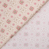 Popelín Mosaico Floral Rojo - Ribes y Casals