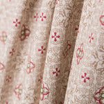 Popelín Mosaico Floral Rojo - Ribes y Casals