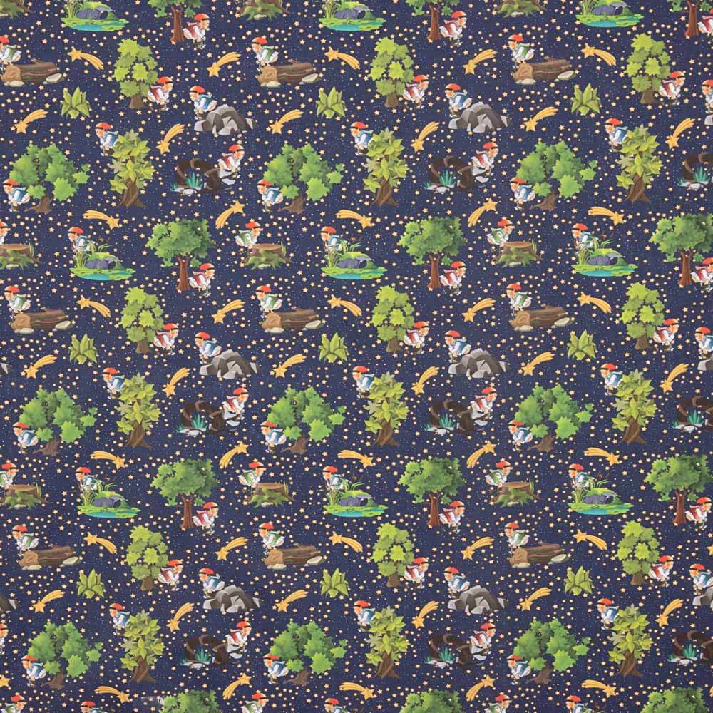 Popelín Navidad Caganer Noche - Ribes y Casals