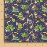 Popelín Navidad Caganer Noche - Ribes y Casals