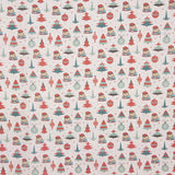 Popelín Navidad Cagatió Rojo - Ribes y Casals