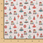 Popelín Navidad Cagatió Rojo - Ribes y Casals