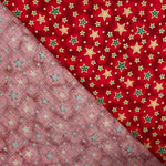 Popelín Navidad Estrellada Roja - Ribes y Casals