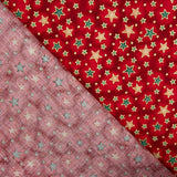 Popelín Navidad Estrellada Roja - Ribes y Casals