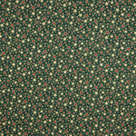 Popelín Navidad Estrellada Verde - Ribes y Casals