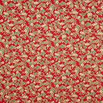 Popelín Navidad Floral Rojo - Ribes y Casals