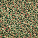 Popelín Navidad Floral Verde - Ribes y Casals
