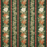 Popelín Navidad Guirnalda Verde - Ribes y Casals