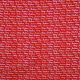 Popelín Navidad Merry Xmas Rojo - Ribes y Casals