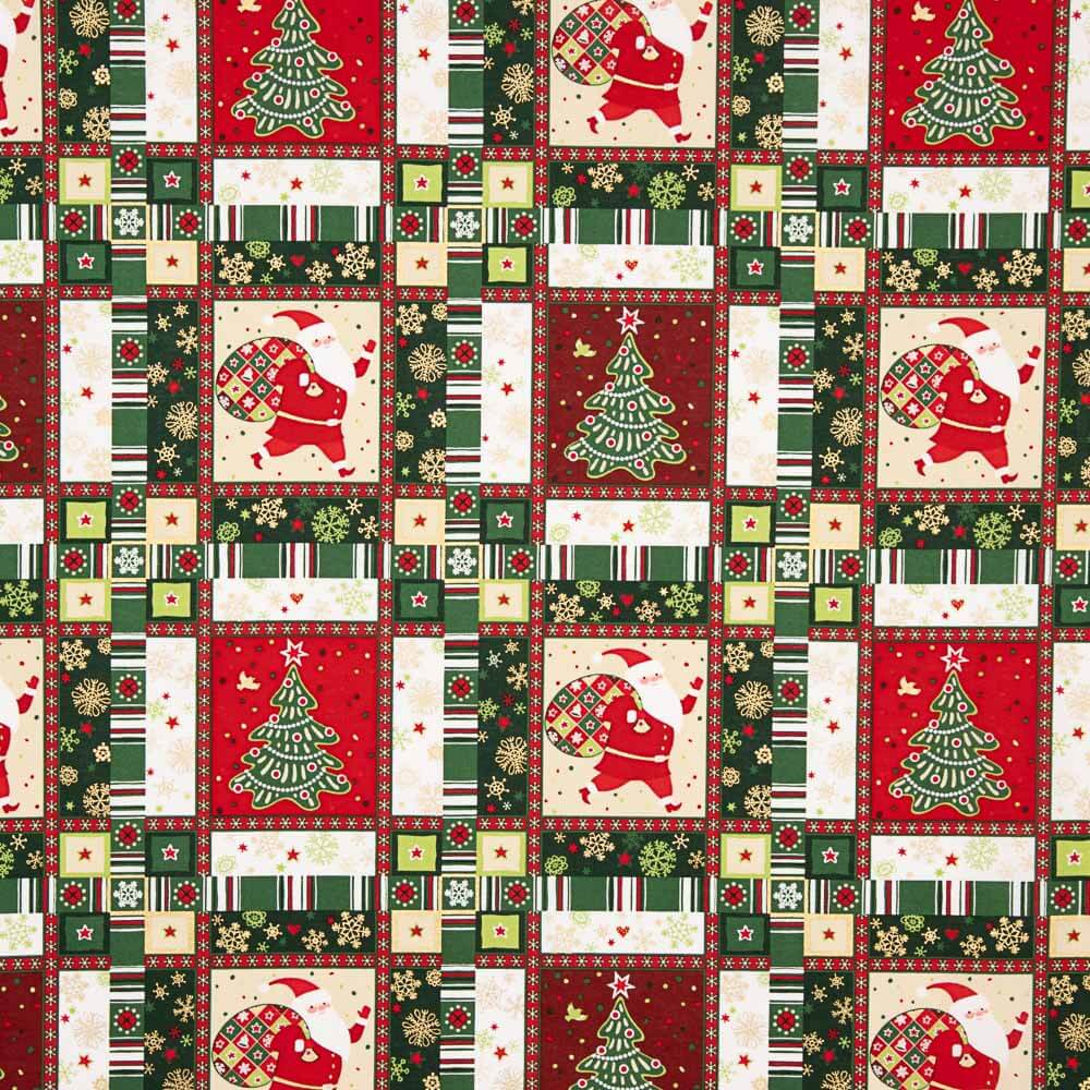 Popelín Navidad Mosaico - Ribes y Casals