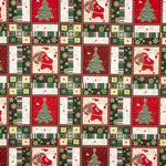 Popelín Navidad Mosaico - Ribes y Casals