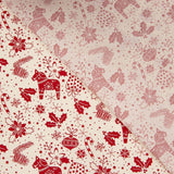 Popelín Navidad Motivos Crudo - Ribes y Casals