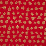 Popelín Navidad Regalos Rojo - Ribes y Casals